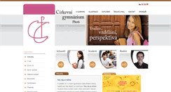 Desktop Screenshot of cirkevni-gymnazium.cz